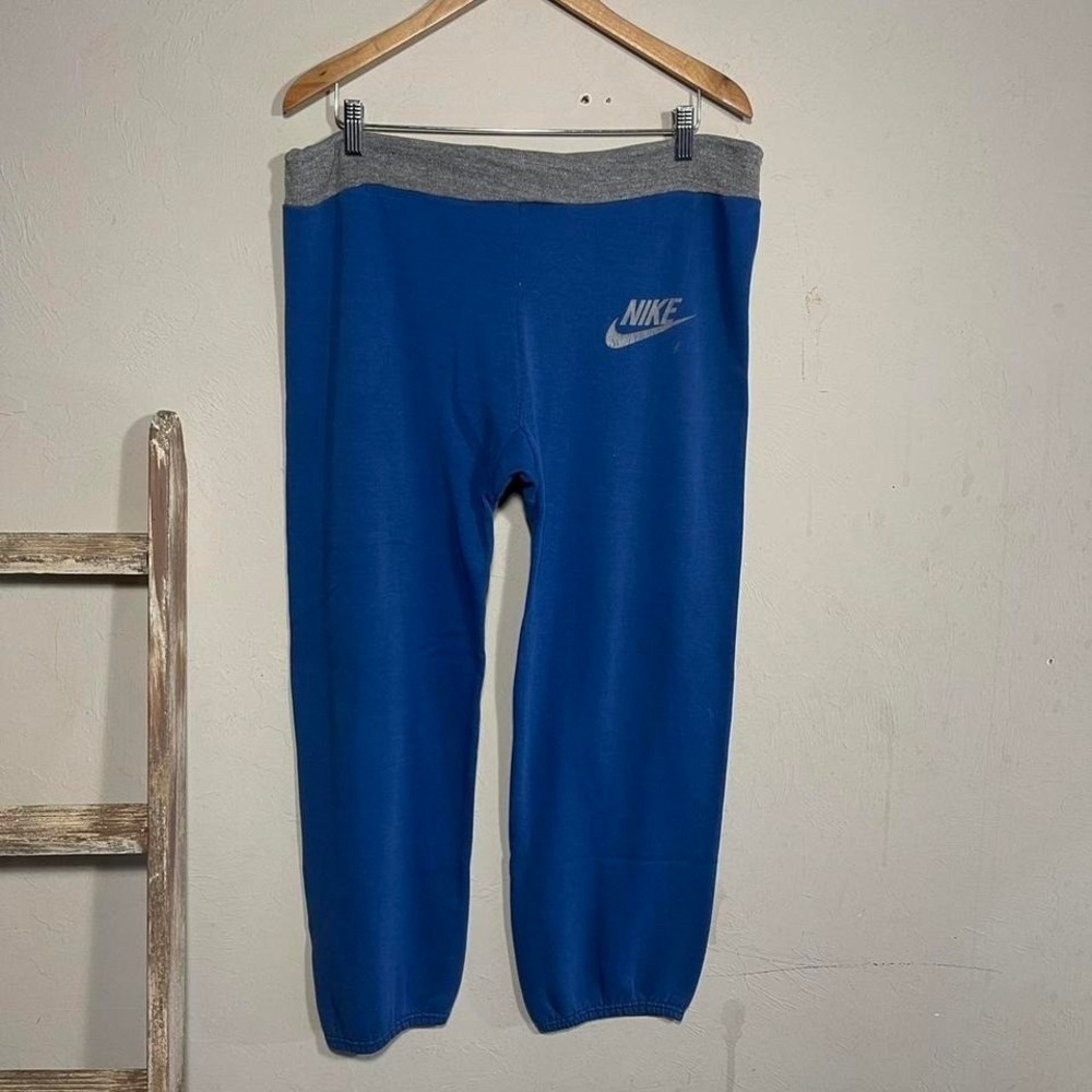Vintage 70s USA Nike Blue Drawstring‎ Sweatpants size Medium
